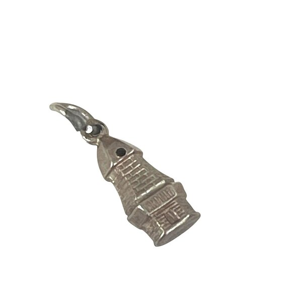 Vintage Sterling Silver Lighthouse Charm Pendant - Picture 4 of 7